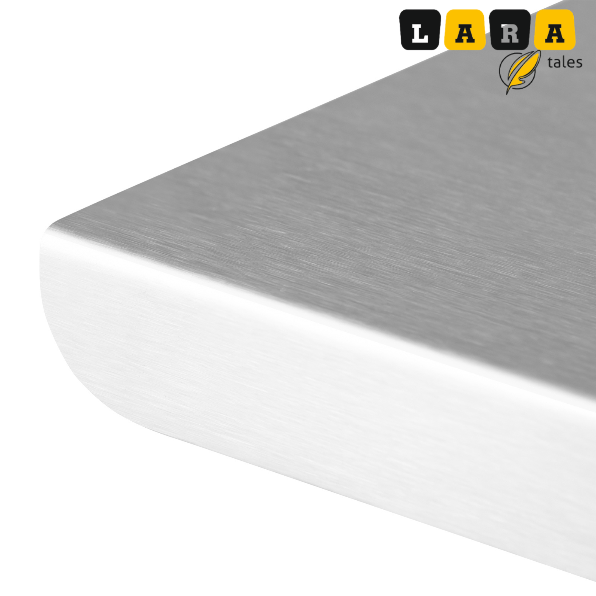 Lara Tales Stainless Steel Premium Chopping Board with Sabji Cutter – 2-in-1 Vegetable & Fruit Cutting Board | Stainless Steel Blade | Food Grade Plastic | Easy Grip Handle | Kitchen Tools With Rolling Pin