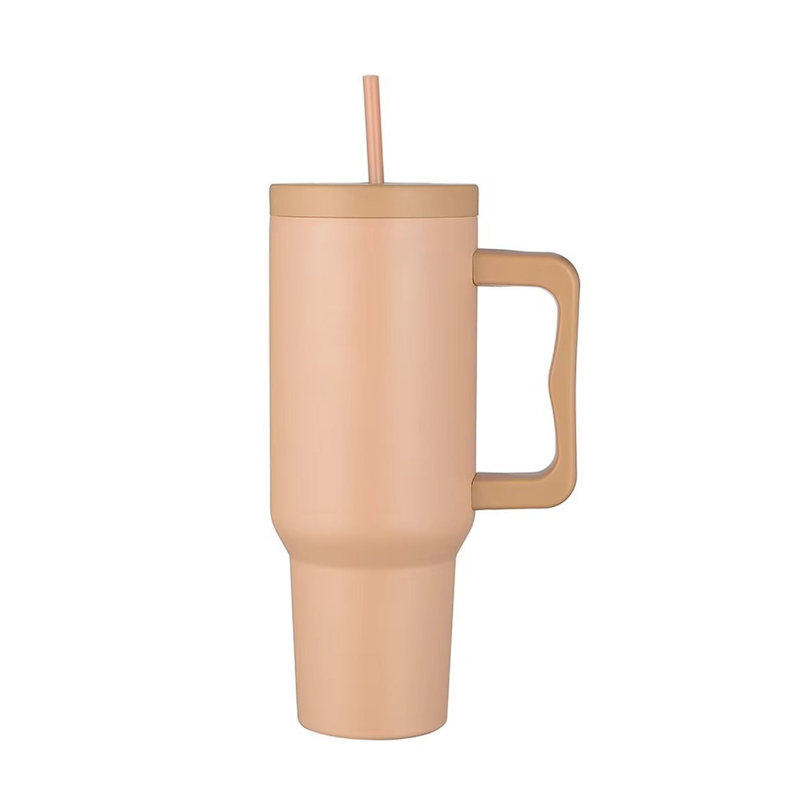 Lara Tales 900ml Vacuum Insulated Stainless Steel Cup with Handle | Double Wall Hot & Cold Bottle | Sleek Modern Design Ice Cup | Leakproof Travel Tumbler with Straw | Premium Matte Finish